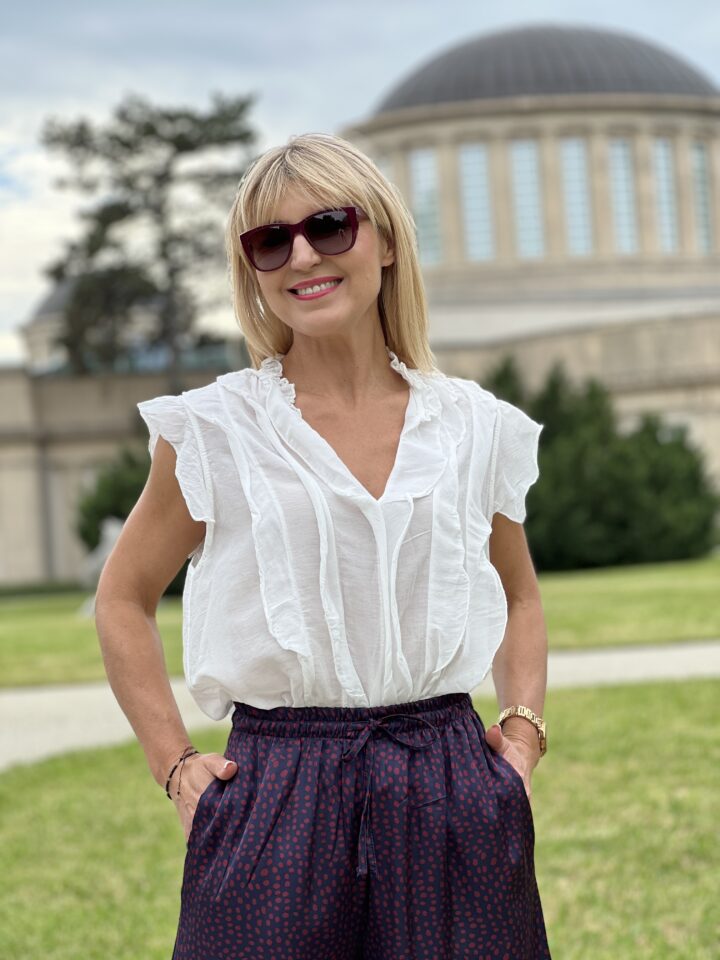 Bluzka Fiorella - biała