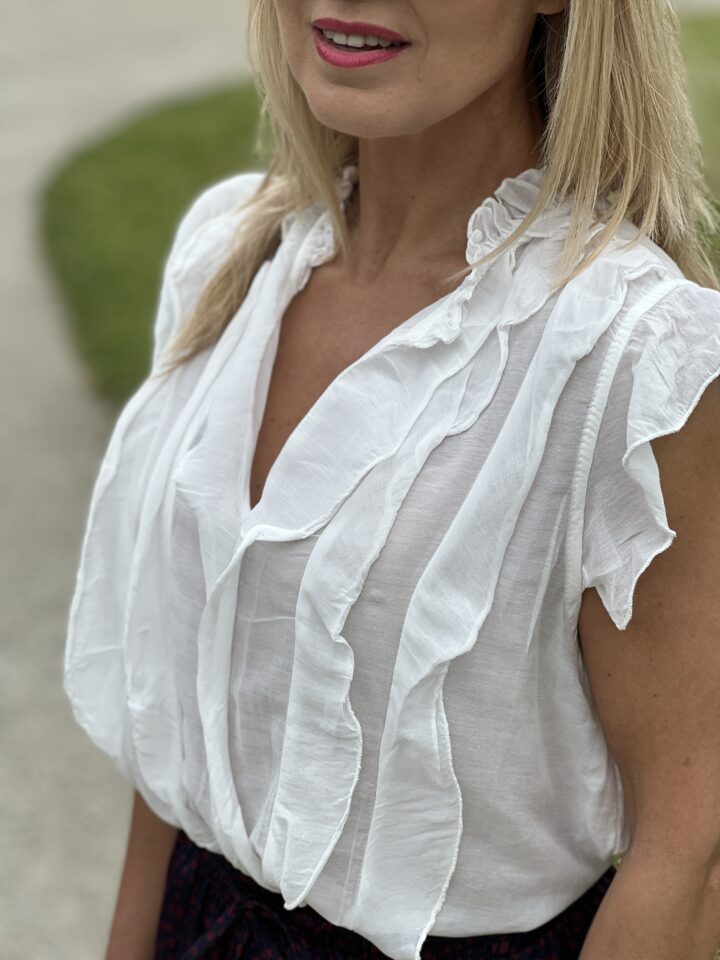 Bluzka Fiorella - biała