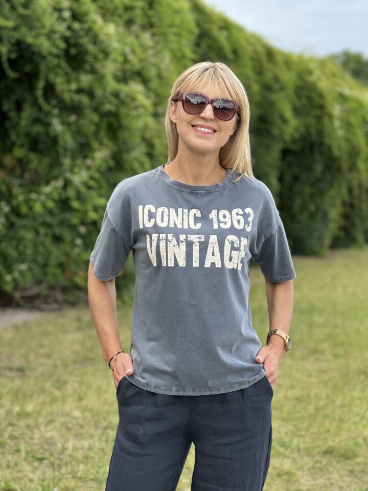 Bluzka Iconic - grafit