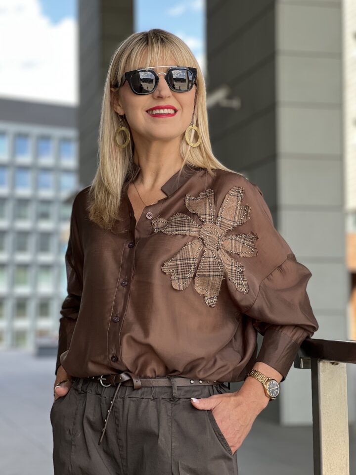 Koszula Florentina - czekoladowa