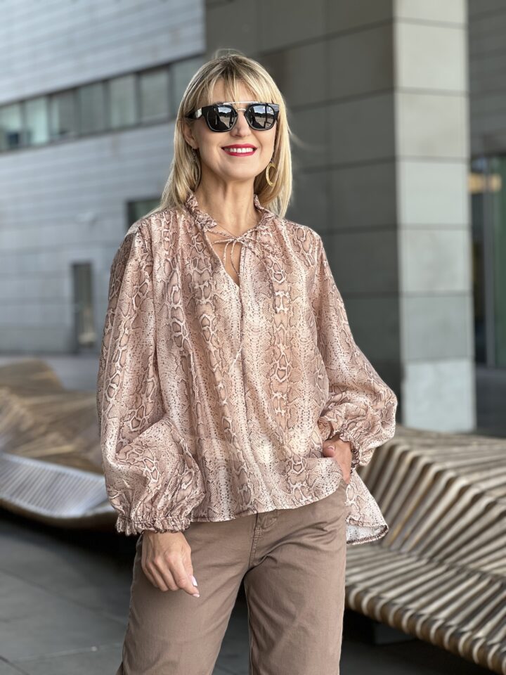 Koszula Valeria - karmelowa
