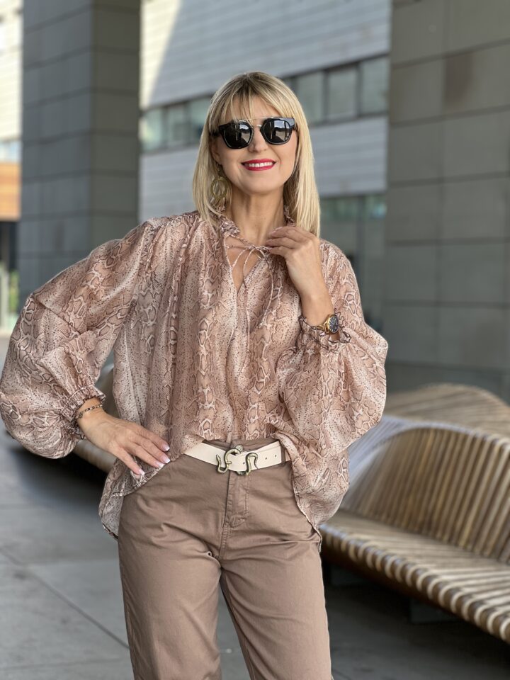 Koszula Valeria - karmelowa