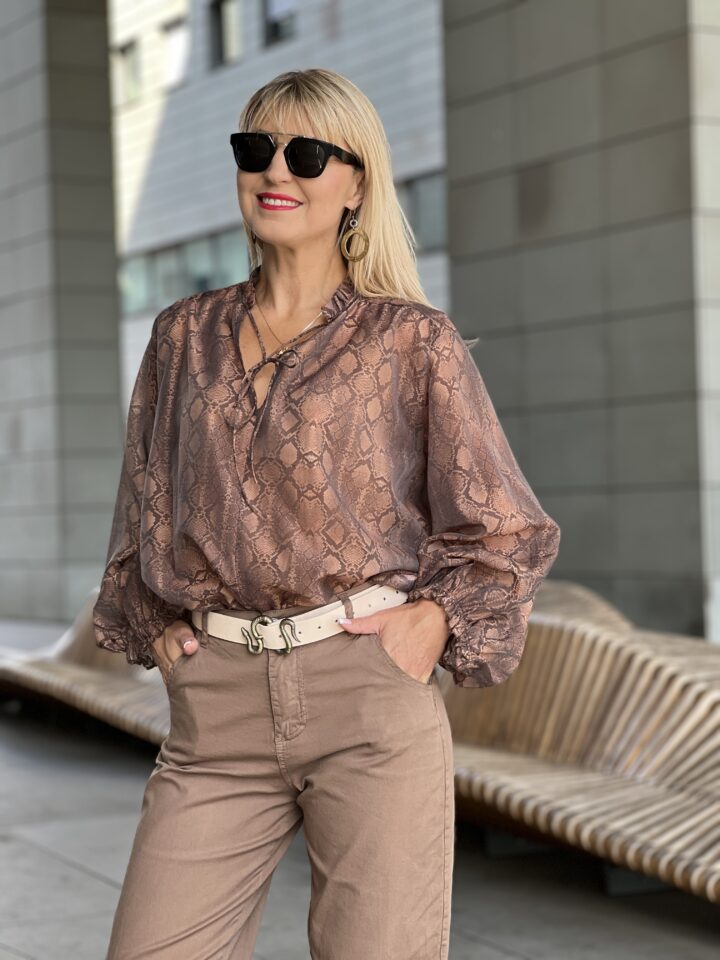Koszula Valeria - czekoladowa