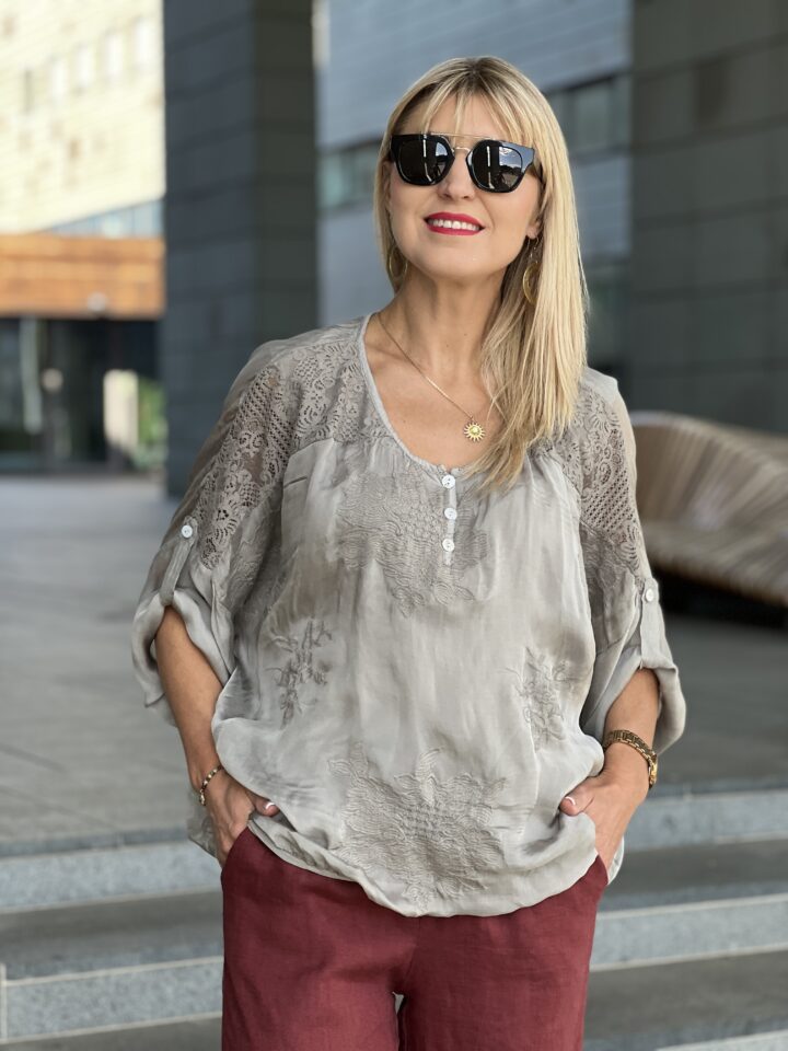 Bluzka Elisa - szara