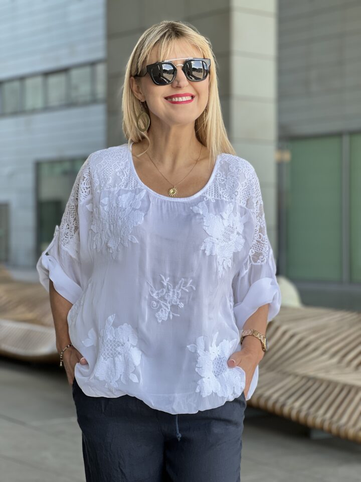 Bluzka Celina - biała