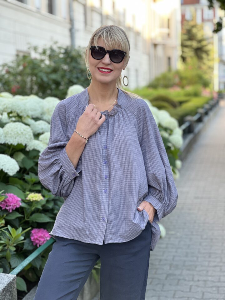Koszula Pastella - śliwka
